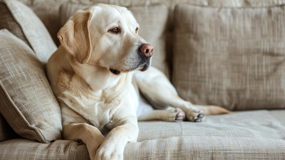 Dogs like Labradors, Setters, Vizslas, and Golden Retrievers usually handle noise a bit better, but noise sensitivity can still affect them if they’re not used to it or have had a bad experience.